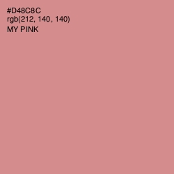 #D48C8C - My Pink Color Image